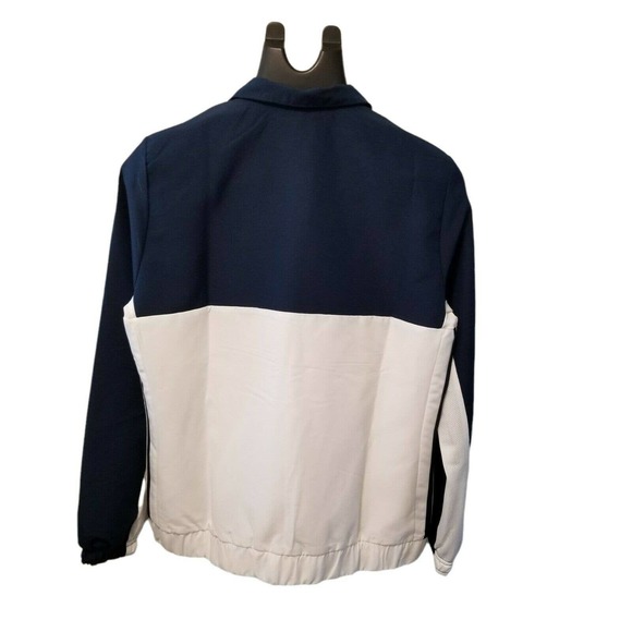 Adidas Team Sports Jacket Windbreaker women's M blue & white - Picture 3 of 4